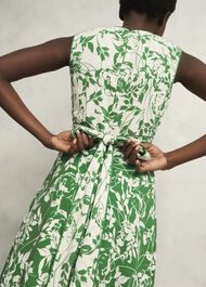 Petite Maddie Dress, Green Cream, hi-res