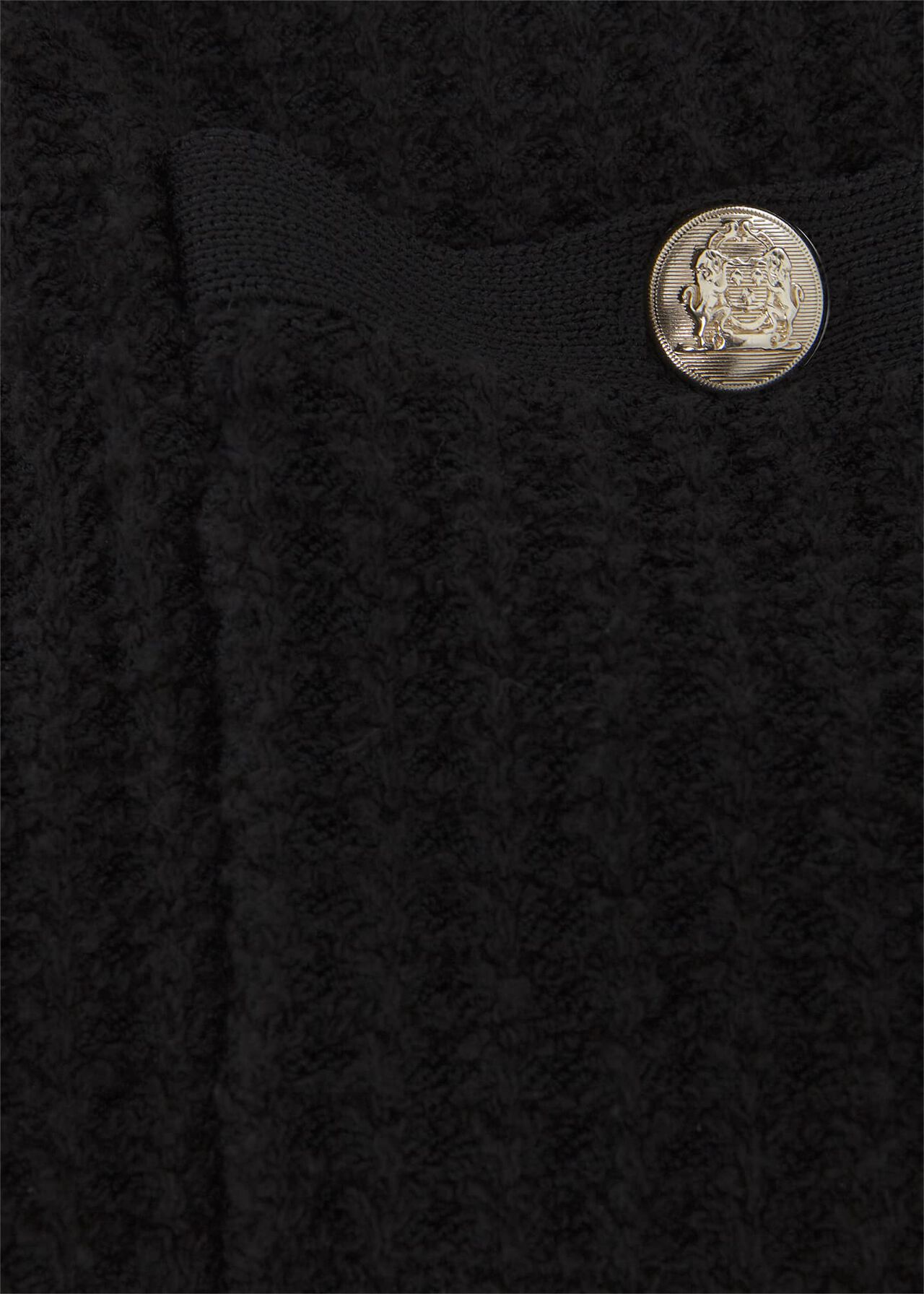 Ainsley Cotton Blend Knit Jacket, Black, hi-res