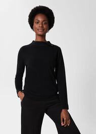 Talia Jumper, Black, hi-res