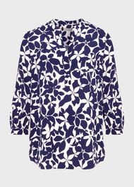 Essie Blouse, Rich Navy Cream, hi-res