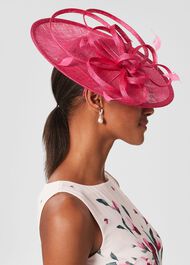 Freya Fascinator, Bright Pink, hi-res