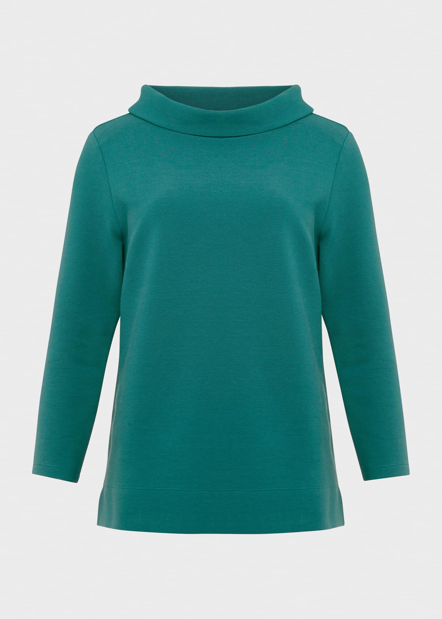 Betsy Textured Top With Cotton | Hobbs UK |