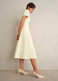 Eliana Seam Detail Dress, Pale Yellow, hi-res