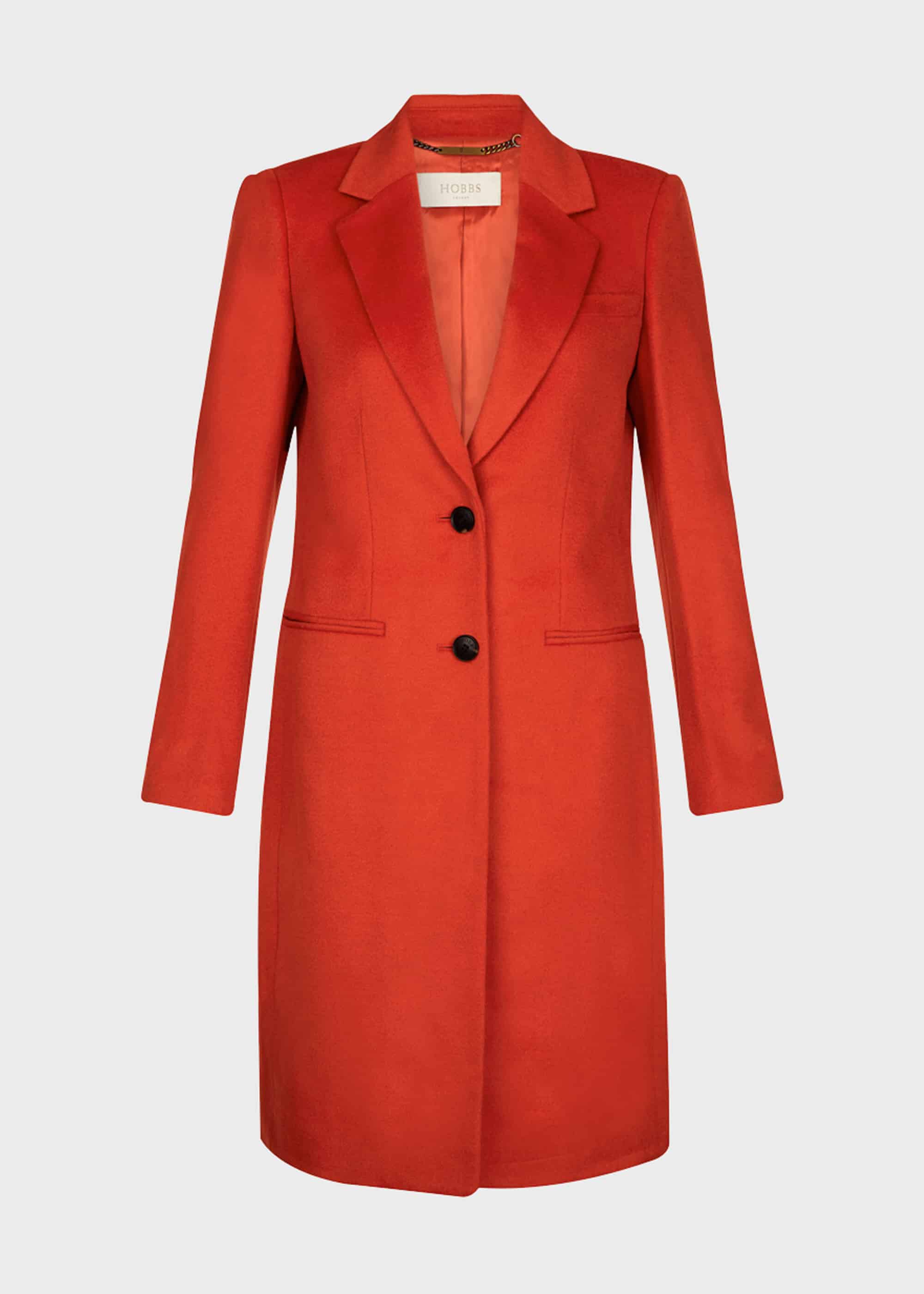 Hobbs tilda coat burnt orange 2025