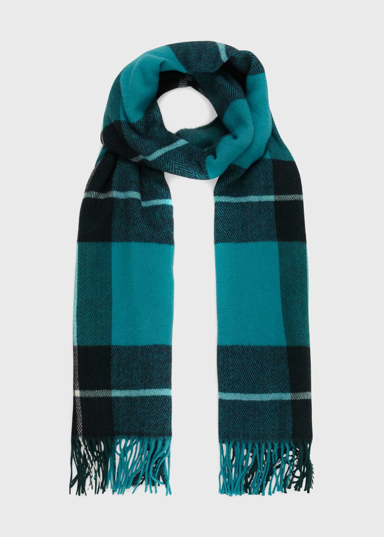 Yasmina Scarf, Teal Blue Multi, hi-res