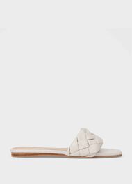 Wren Leather Sandals, White, hi-res