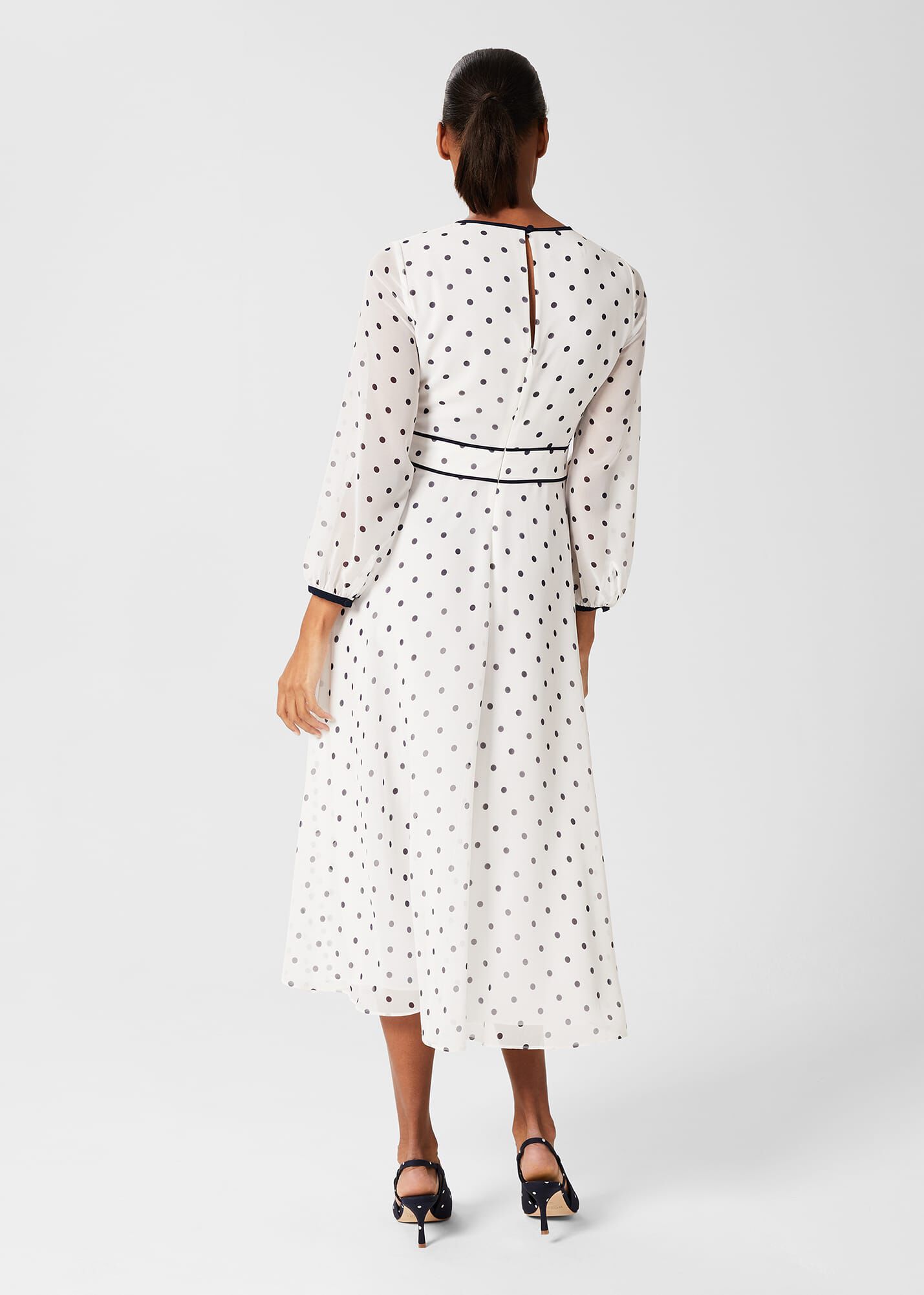 Sahara Spot Fit And Flare Dress | Hobbs US |