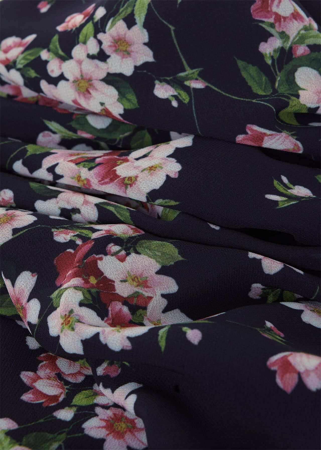 Carly Short Floral Dress, Navy Pink Multi, hi-res