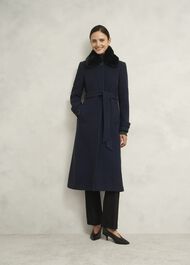 Celeste Coat, Navy, hi-res