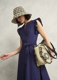 Romy Ruffle Bag, Natural Black, hi-res