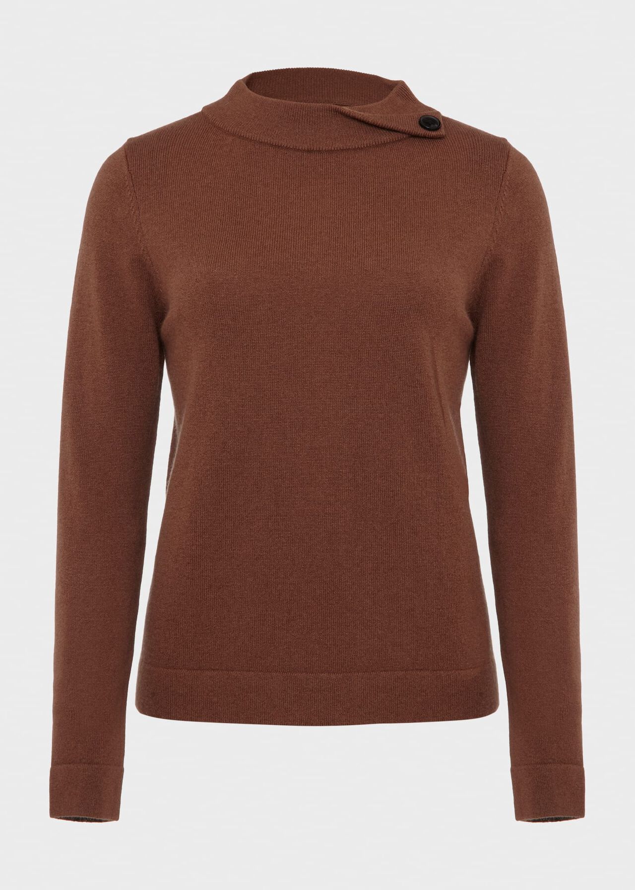 Talia Wool Cashmere Sweater, Toffee, hi-res