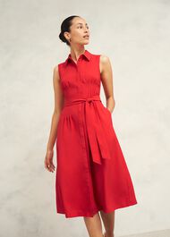 Sandra Dress, Begonia Red, hi-res