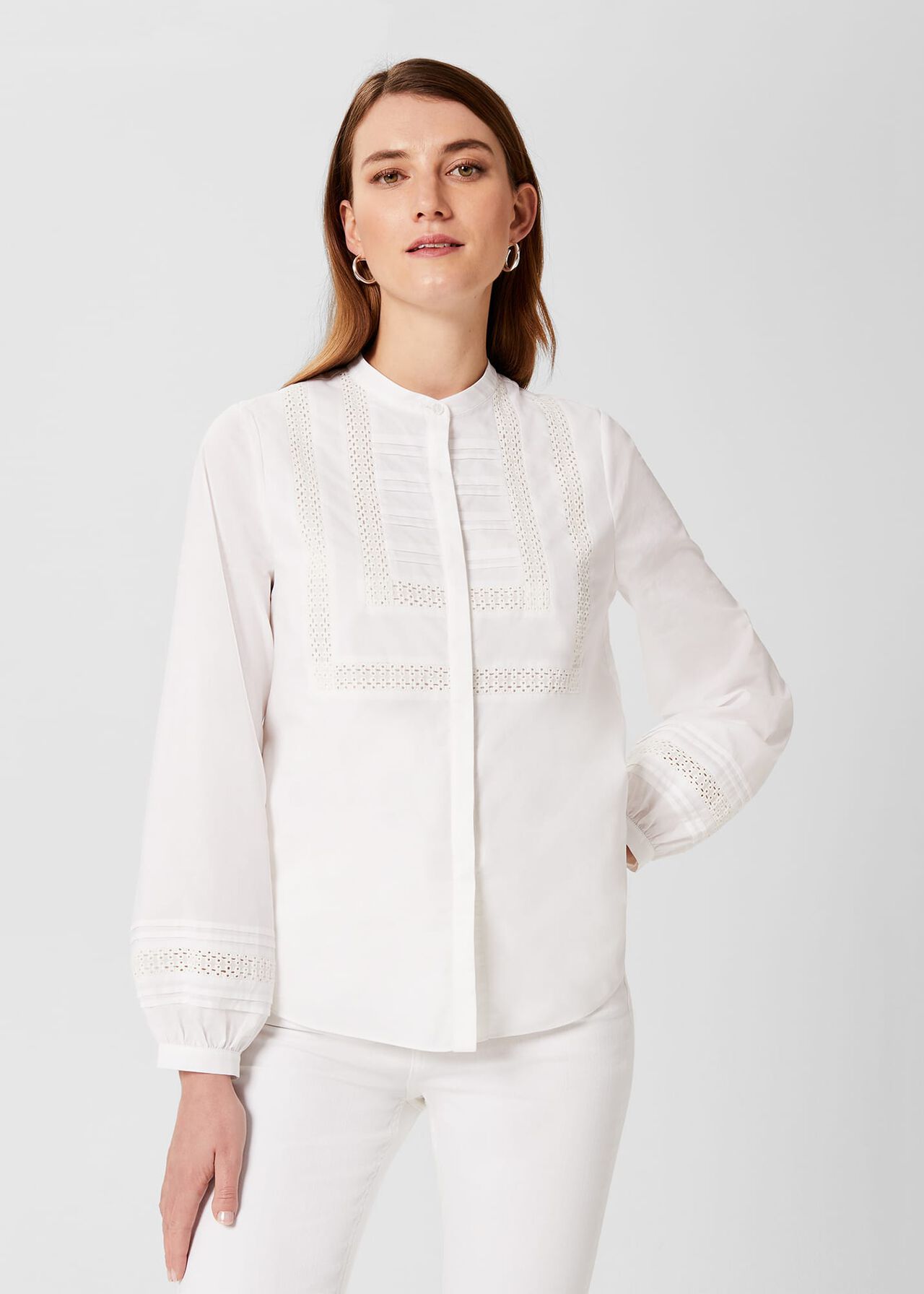 Mabel Blouse, White, hi-res