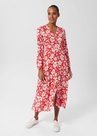 Allison Dress, Red Pink, hi-res