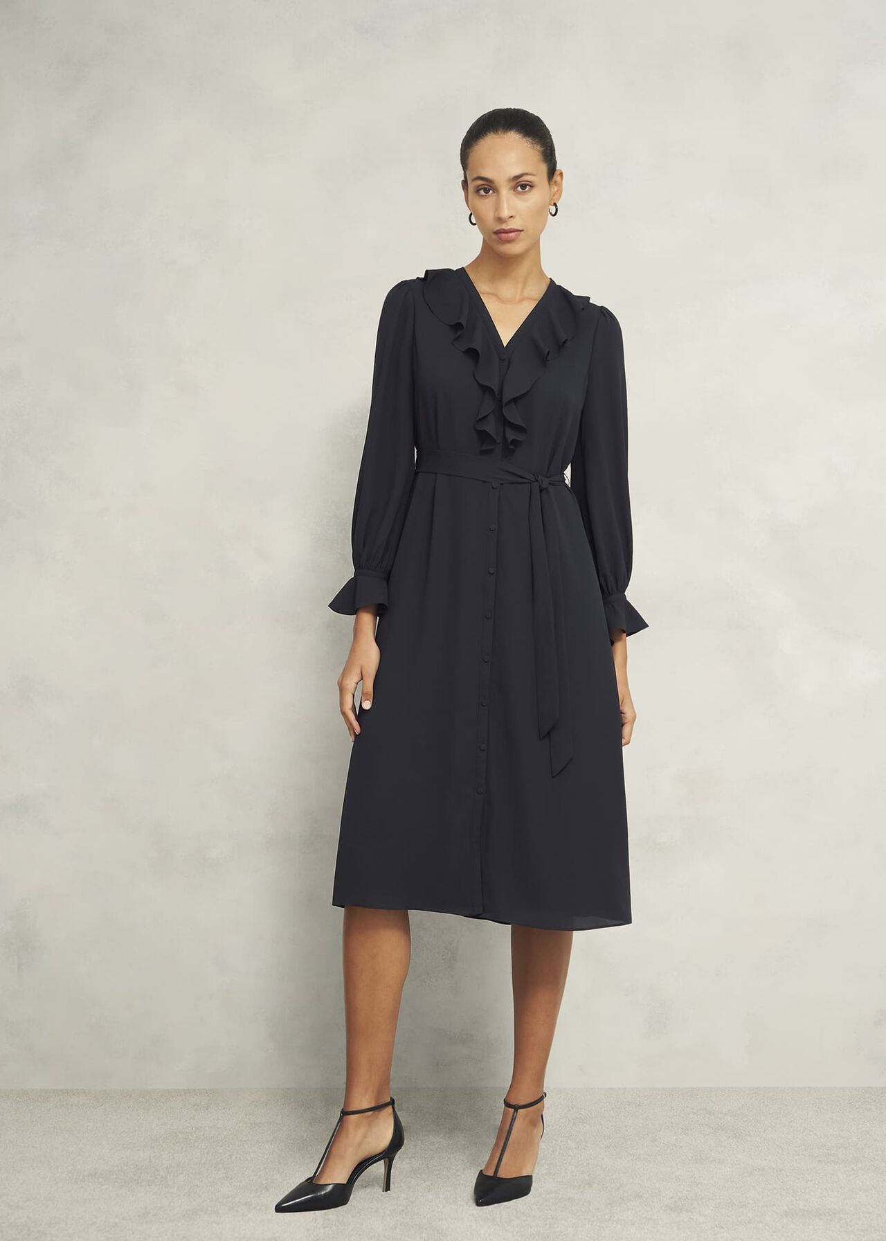 Maisie Dress, Hobbs Black, hi-res