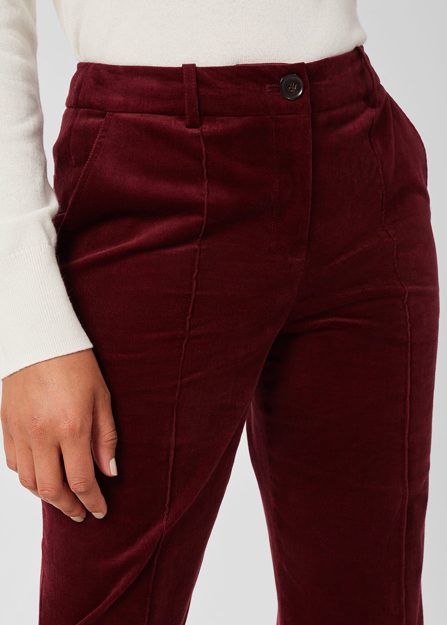 Corduroy shop trousers petite
