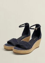 Francis Suede Espadrilles, Hobbs Navy, hi-res