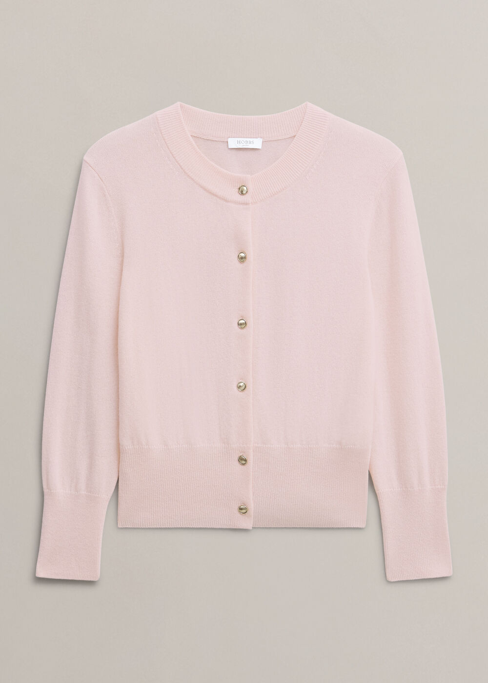 Tresco Cardigan, Pale Pink, hi-res