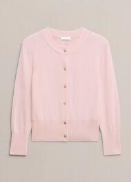 Tresco Cardigan, Pale Pink, hi-res