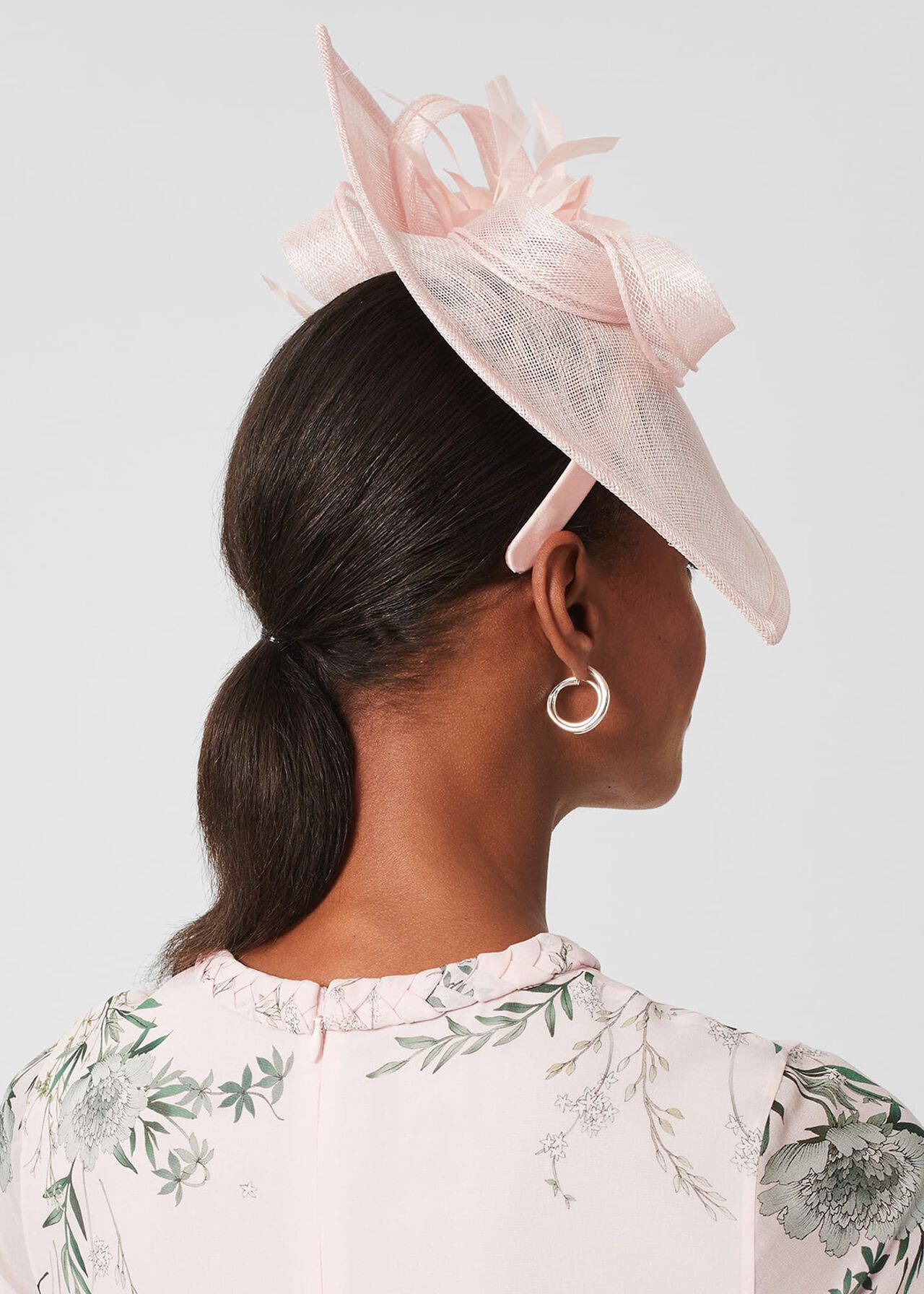 Carla Fascinator, Pale Pink, hi-res