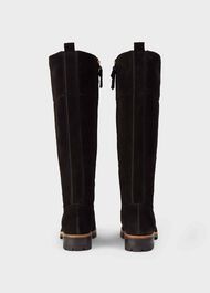 Jennifer Suede Long Boots, Black, hi-res