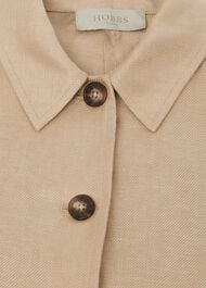 Kiera Linen Jacket, Sand, hi-res