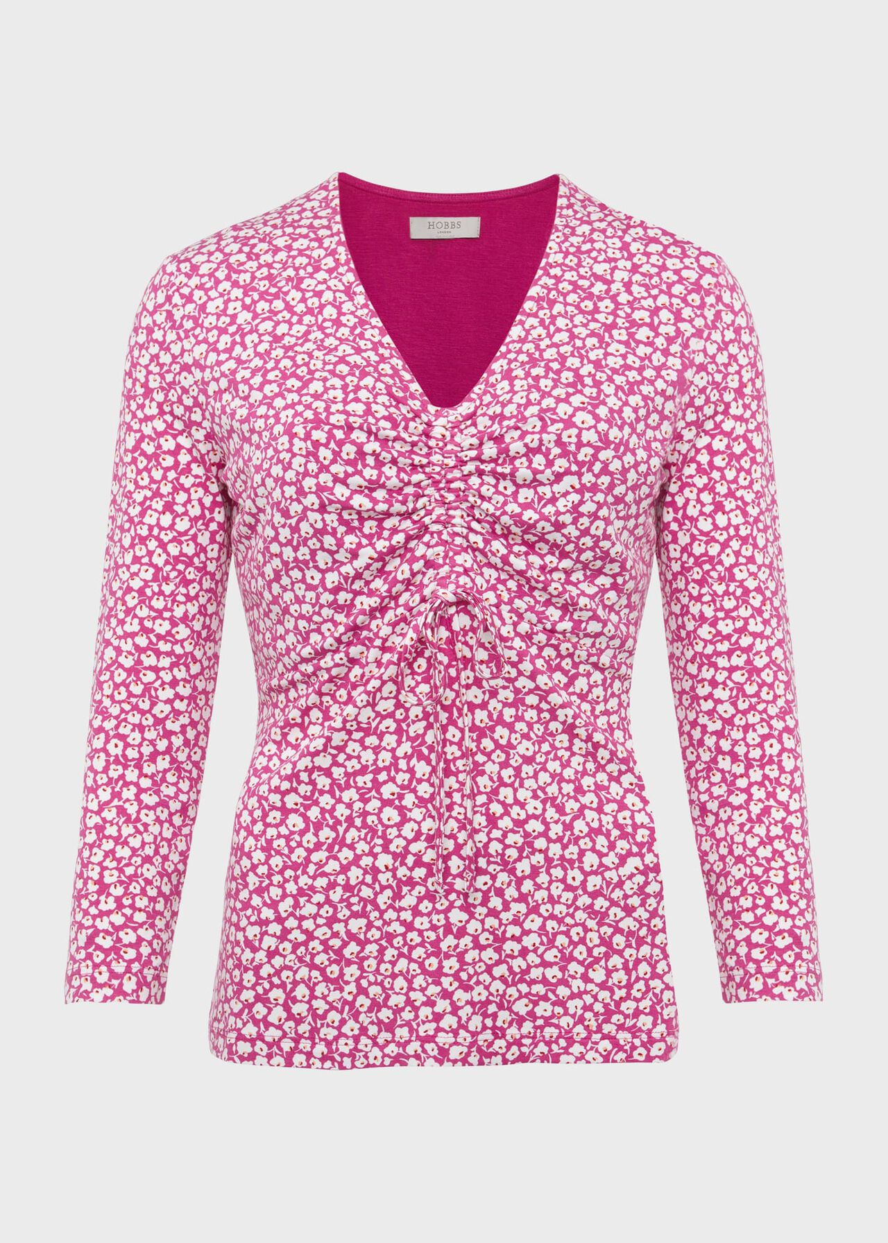 Simmy Printed Top, Pink Ivory, hi-res