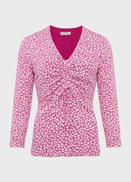 Simmy Printed Top, Pink Ivory, hi-res