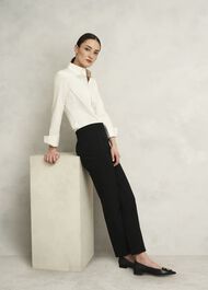Lexi Slim Travel Pants, Black, hi-res