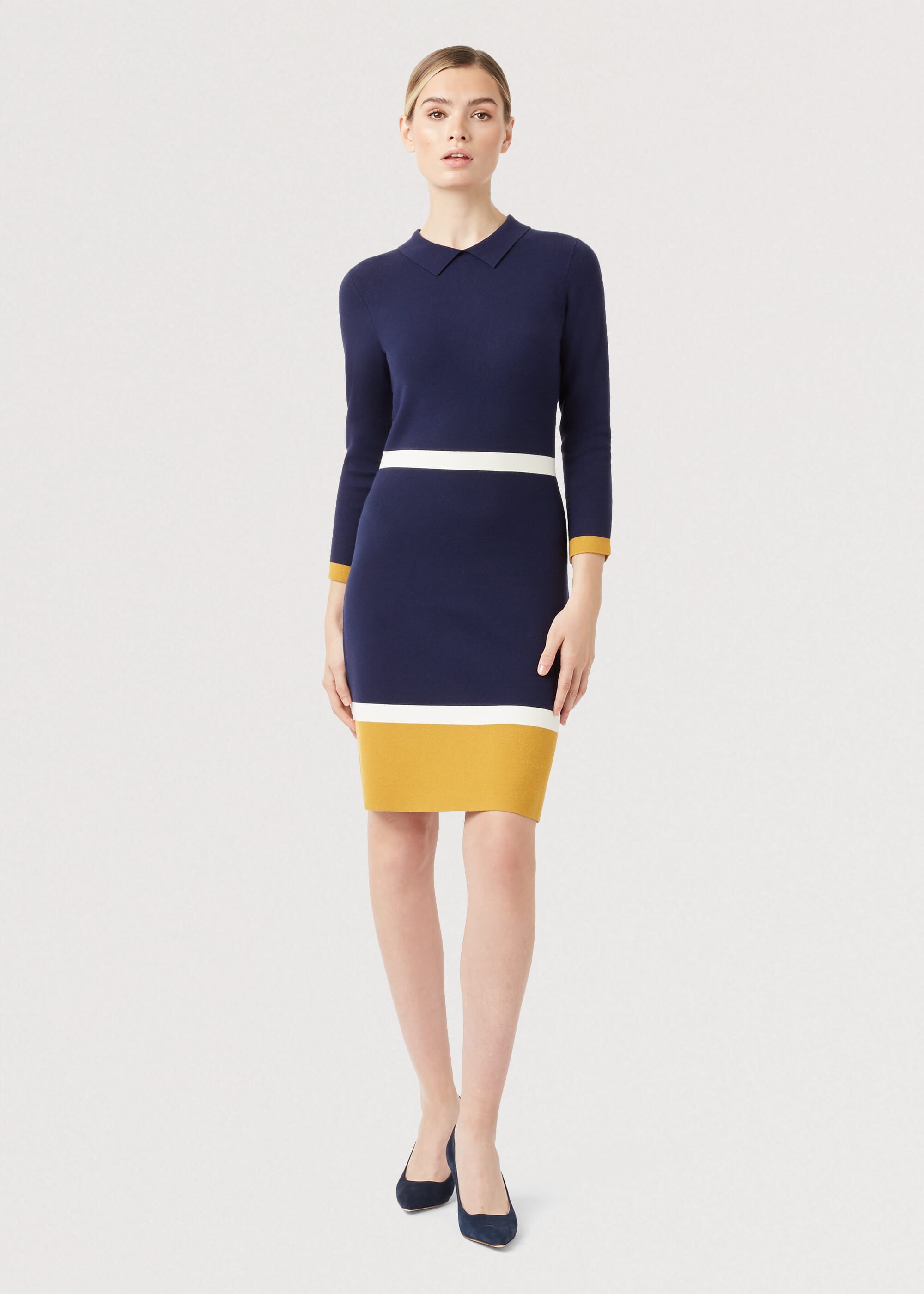 navy dress hobbs