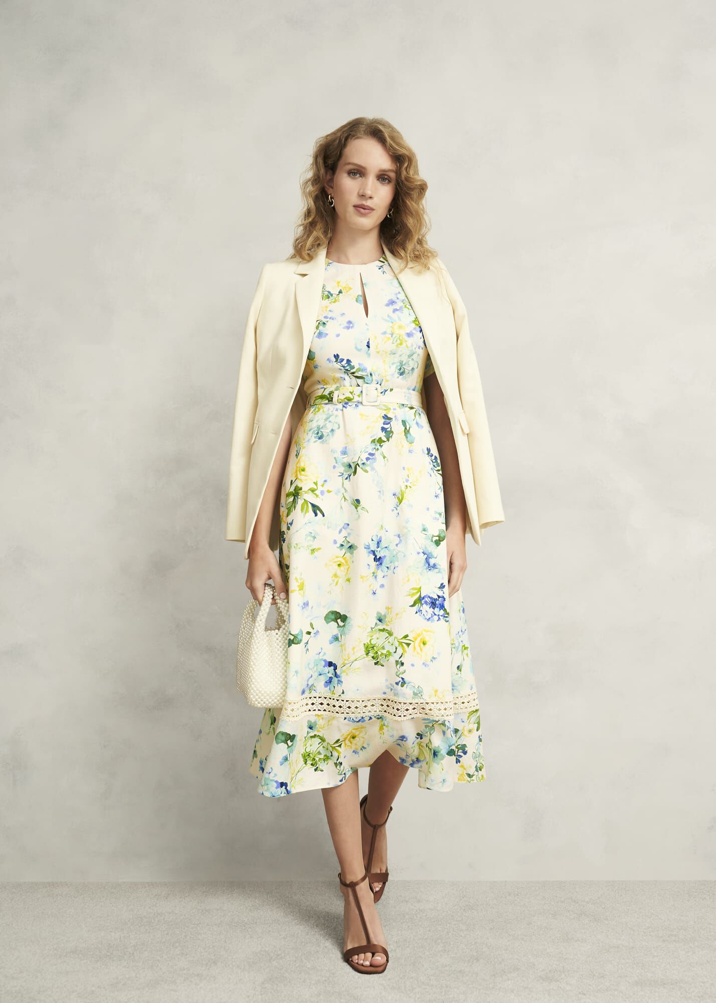 【関税なし】HOBBS ホッブス winnie リネン 花柄 ドレス Winnie Floral Linen Dress | Hobbs US |