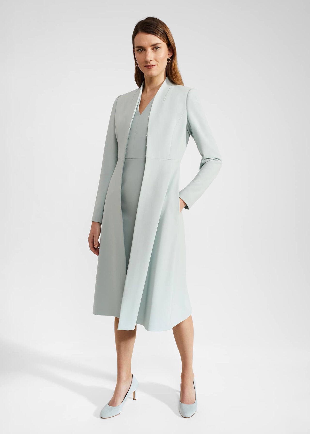 Olivia Coat, Sage Green, hi-res