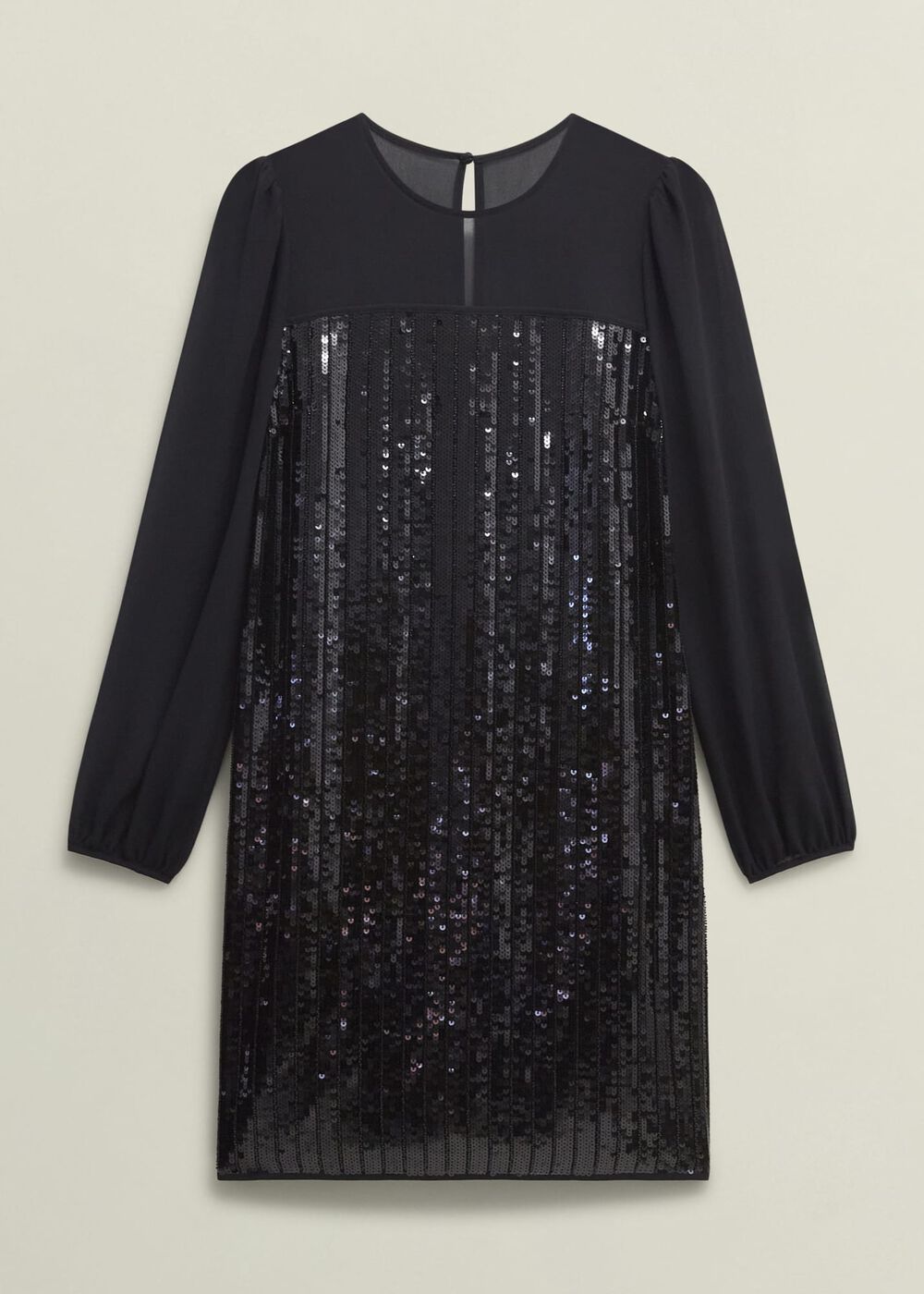 Zariah Sequin Dress, Hobbs Black, hi-res
