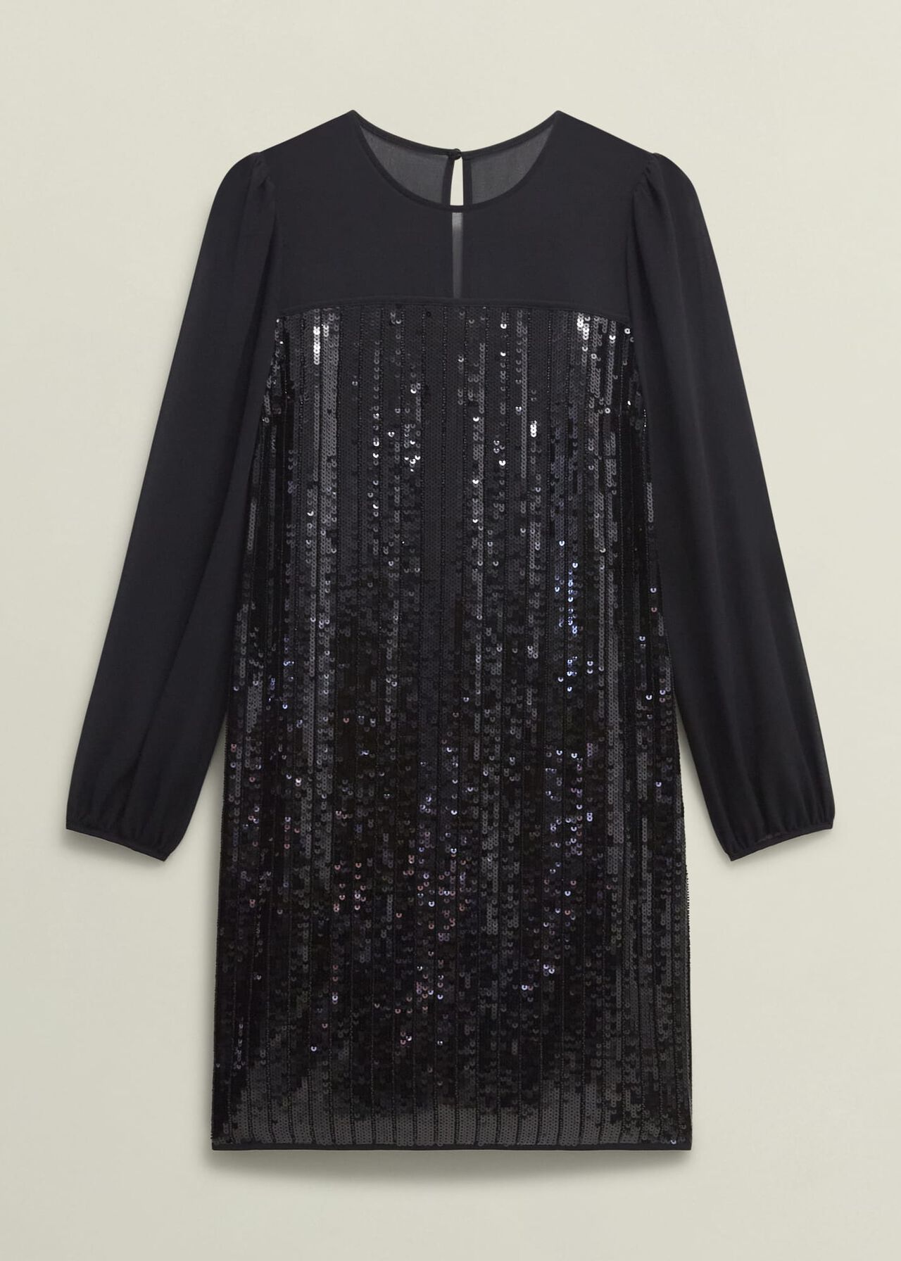 Zariah Sequin Dress, Hobbs Black, hi-res