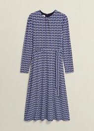 Petite Dakota Dress, Navy Multi, hi-res