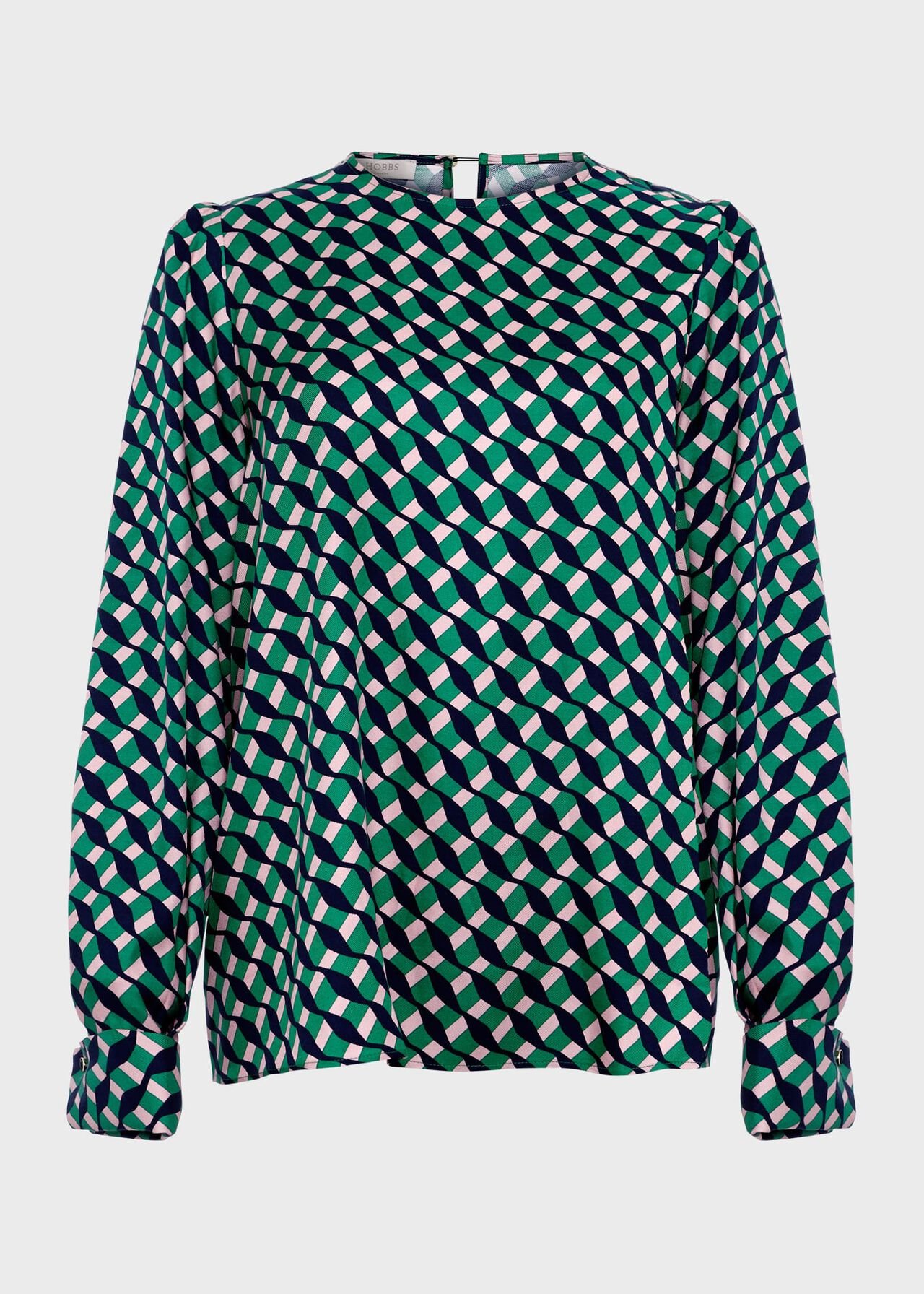 Melody Blouse, Green Multi, hi-res