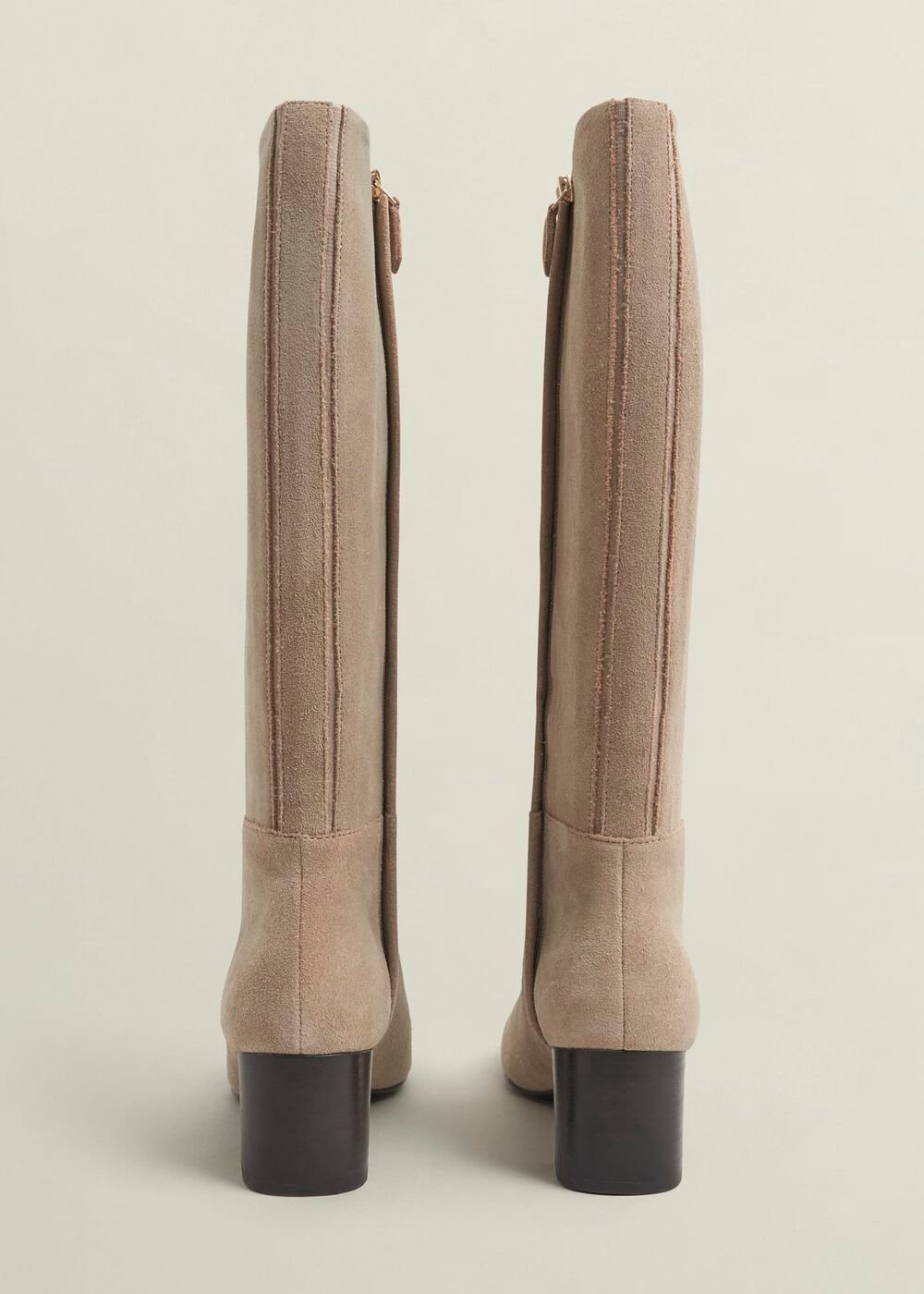 Caroline Knee Boots, Light Beige, hi-res