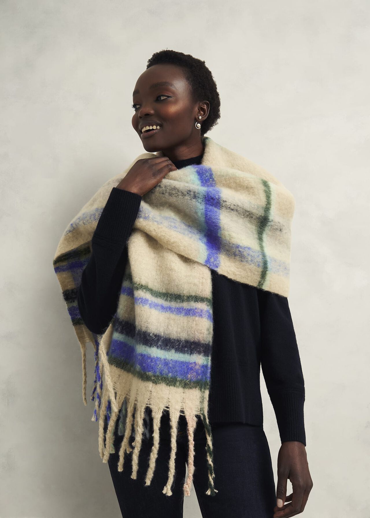 Helen Scarf, Beige Multi, hi-res
