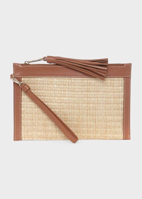 Blakeney Straw Clutch Bag 