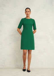 Alana A Line Dress, Agate Green, hi-res