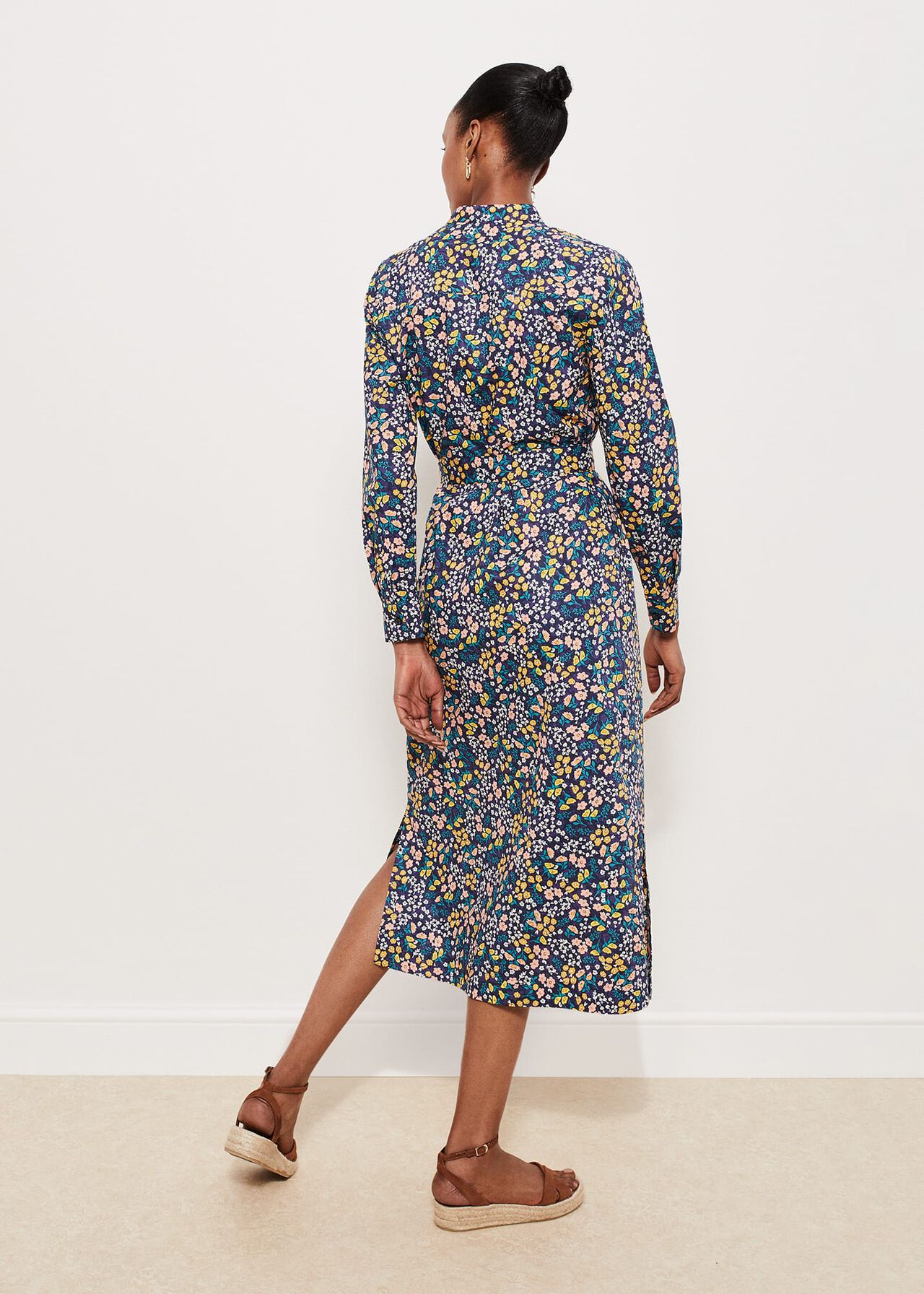 Elmire Dress, Navy Multi, hi-res