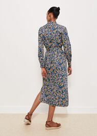 Elmire Dress, Navy Multi, hi-res