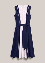 Louise Colourblock Dress, Midnight Pink, hi-res