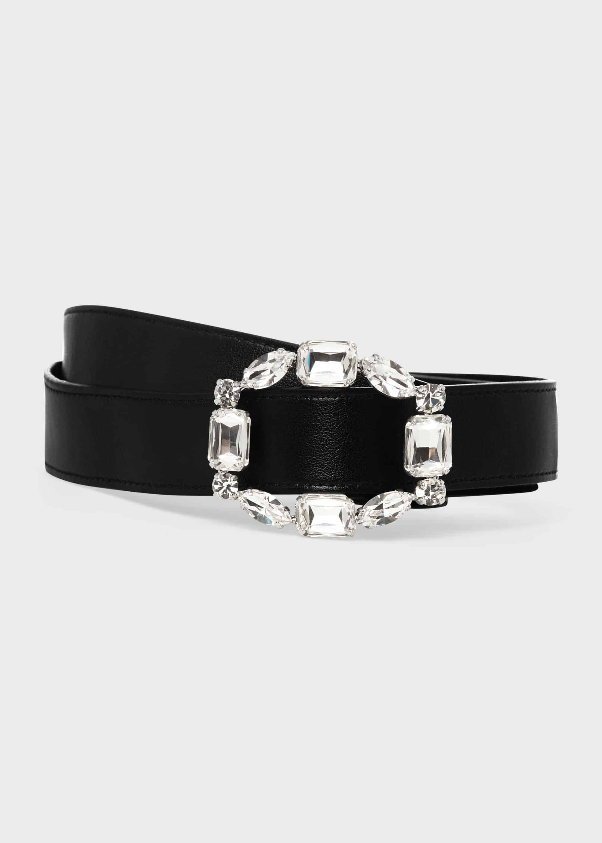 Black on sale embellished belt