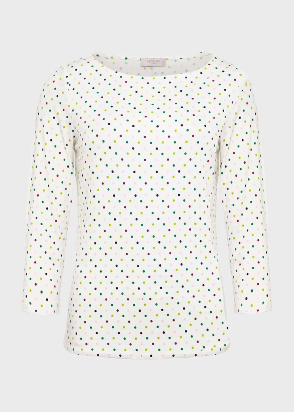 Sonya Printed Top, Multi Spot, hi-res