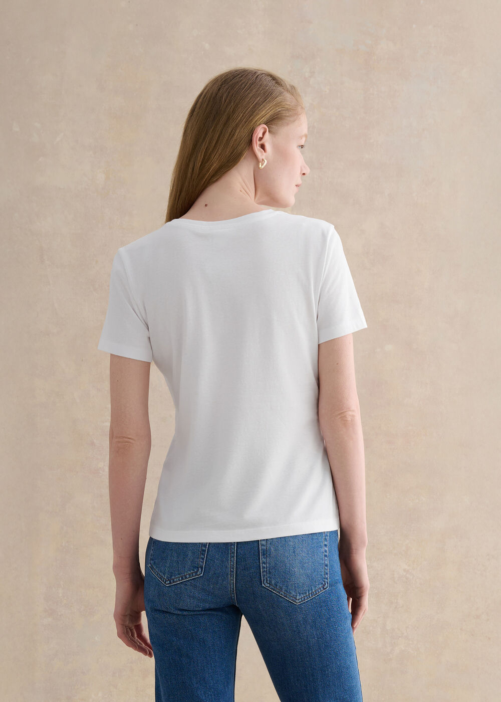 Pixie Cotton T-Shirt, White, hi-res