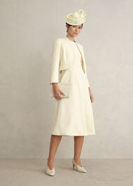 Eliana Seam Detail Jacket, Pale Yellow, hi-res