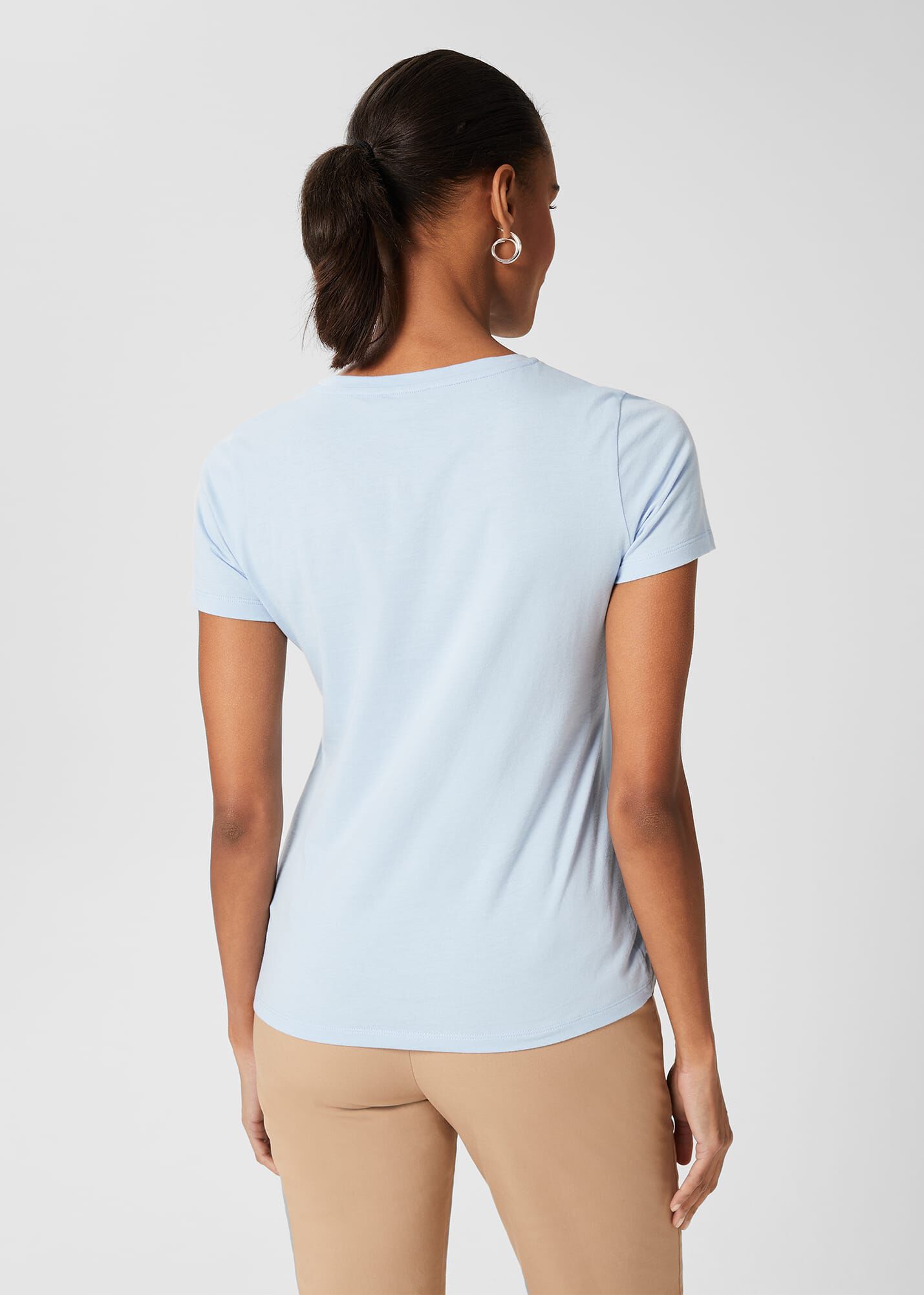 ホブズ HOBBS PIXIE COTTON T-SHIRT （IVORY BLUE） Pixie Cotton T-Shirt | Hobbs UK |