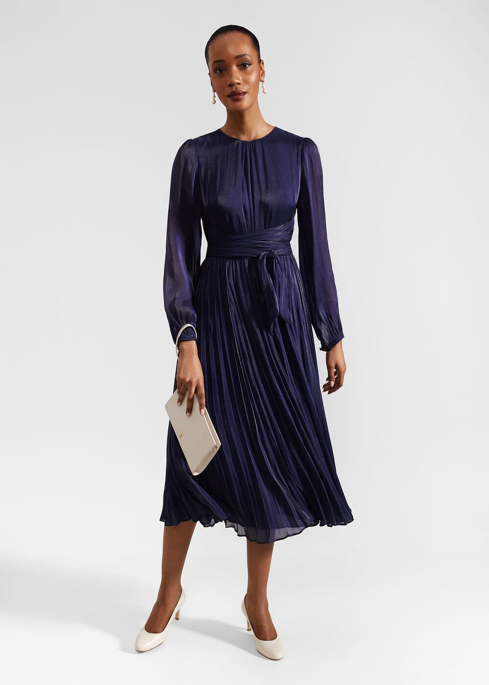 Elina Dress, Midnight Navy, hi-res