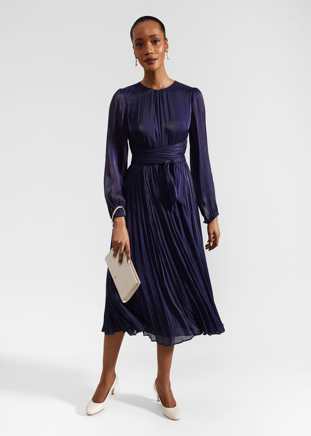 Elina Dress, Midnight Navy, hi-res